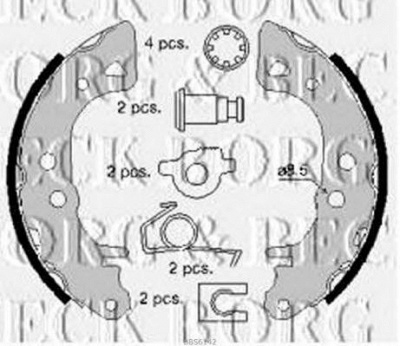 BORG & BECK bbs6142 -  Комплект тормозных колодок